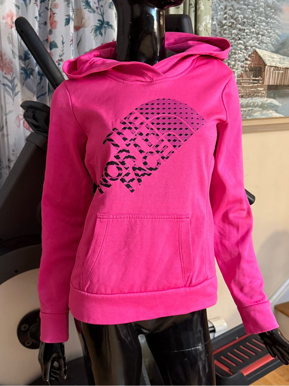 The North Face Women’s Bright Hot Pink Logo Hoodie